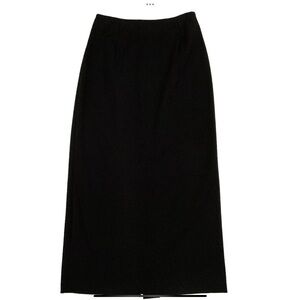 Talbots Vintage Size 6 Maxi Skirt 
Straight 
Stretch 
Black 
Back zip and slit
